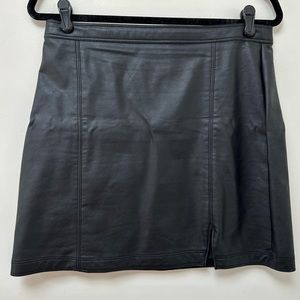 Abercrombie and Fitch Faux Leather Mini Skirt